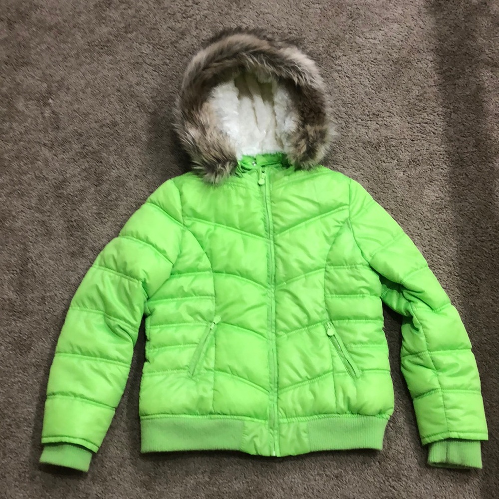 Host Pick Girls Justice Puffer Coat Size 12-14 Winter Rain